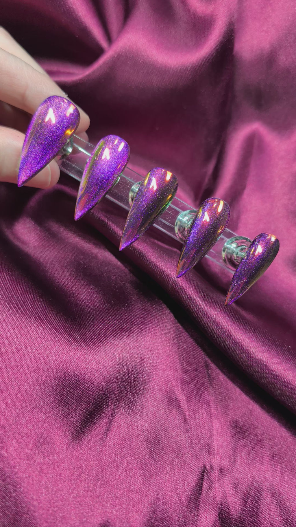"Toxic Orchid" Nail Set