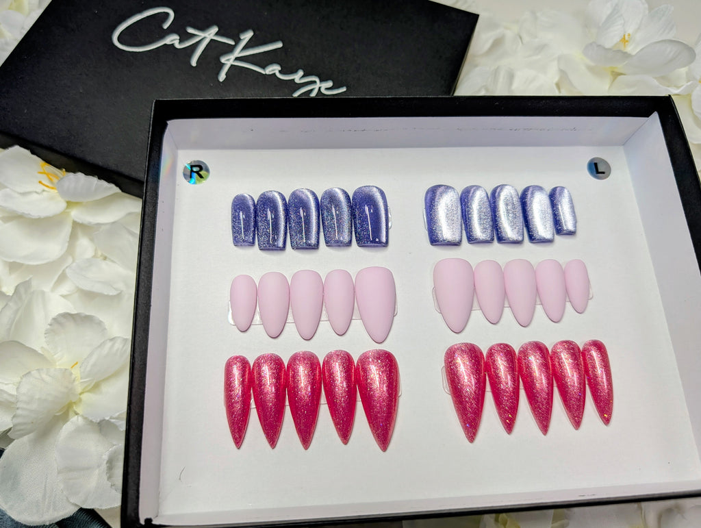 Solid Color Nail Set Bundle (3 Sets)