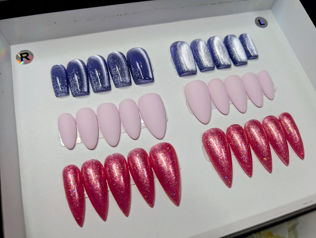 Solid Color Nail Set Bundle (3 Sets)