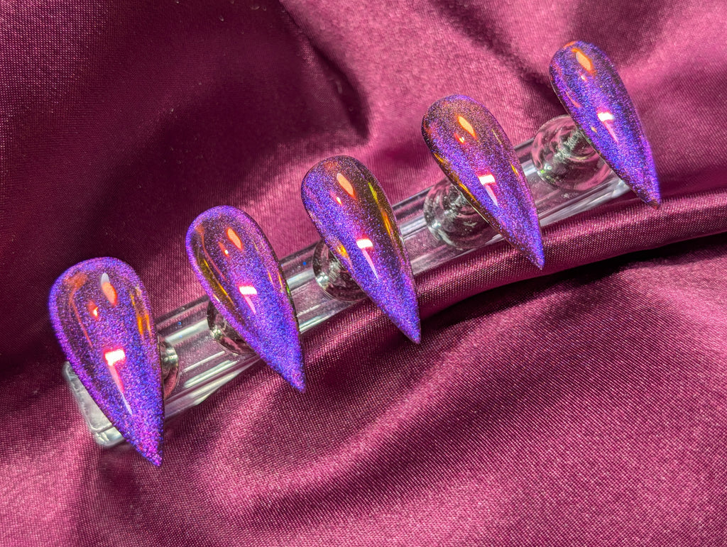 "Toxic Orchid" Nail Set