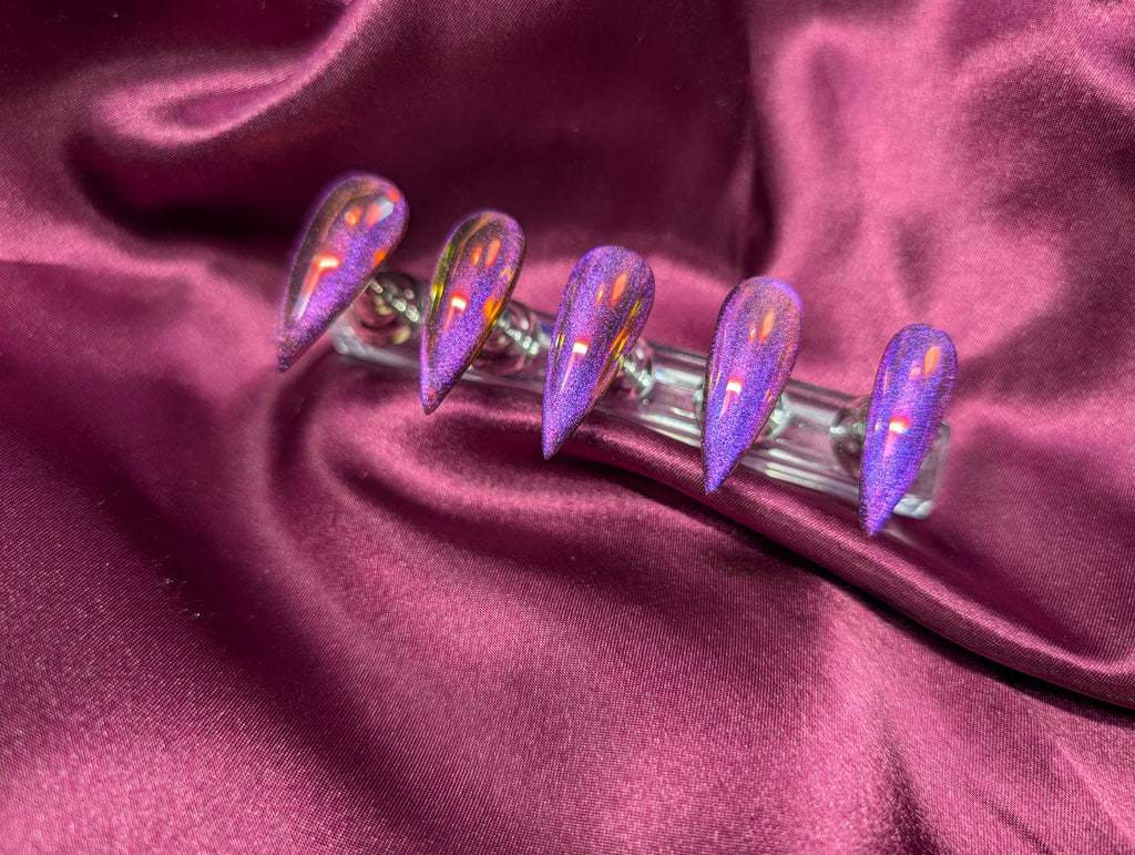 "Toxic Orchid" Nail Set