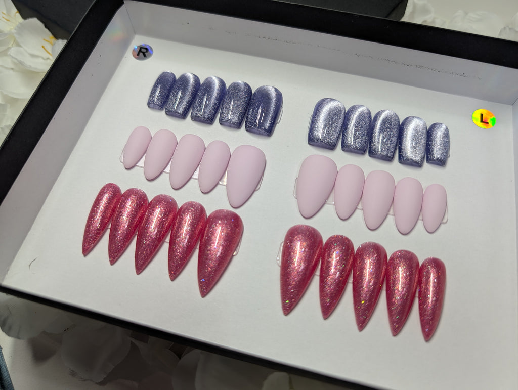 Solid Color Nail Set Bundle (3 Sets)