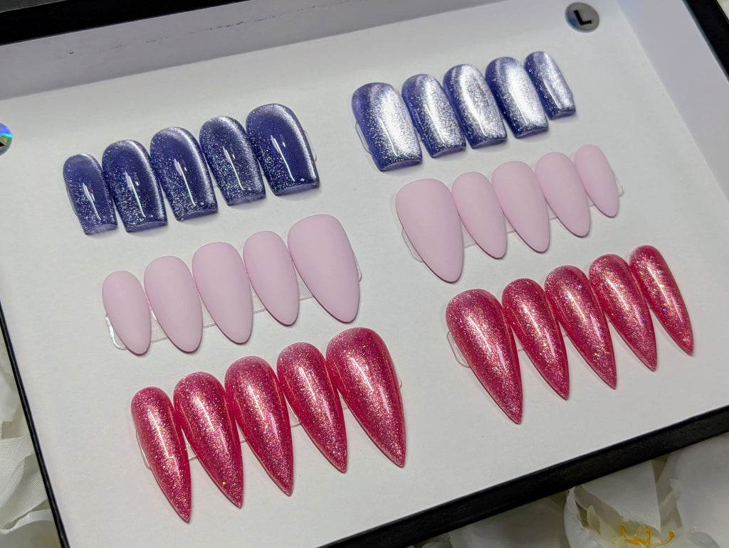 Solid Color Nail Set Bundle (3 Sets)